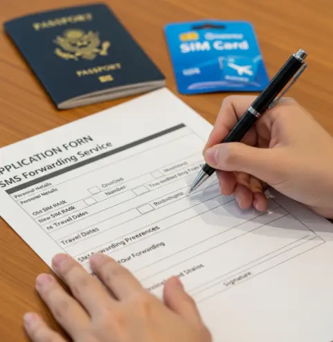 해외여행 유심 교체 후 한국에서 오는 전화나 문자 착신 전환 신청