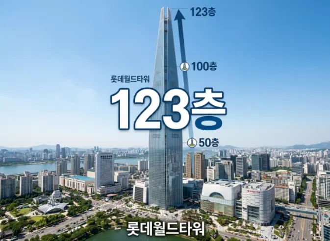 롯데타워는 몇층인가요