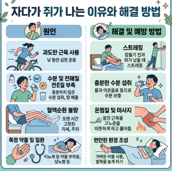 잘때-종아리-쥐나는-이유와-해결-방법