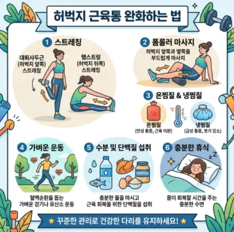 허벅지-알배김-푸는-방법