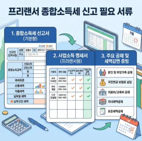 프리랜서-종합소득세-신고시-필요서류