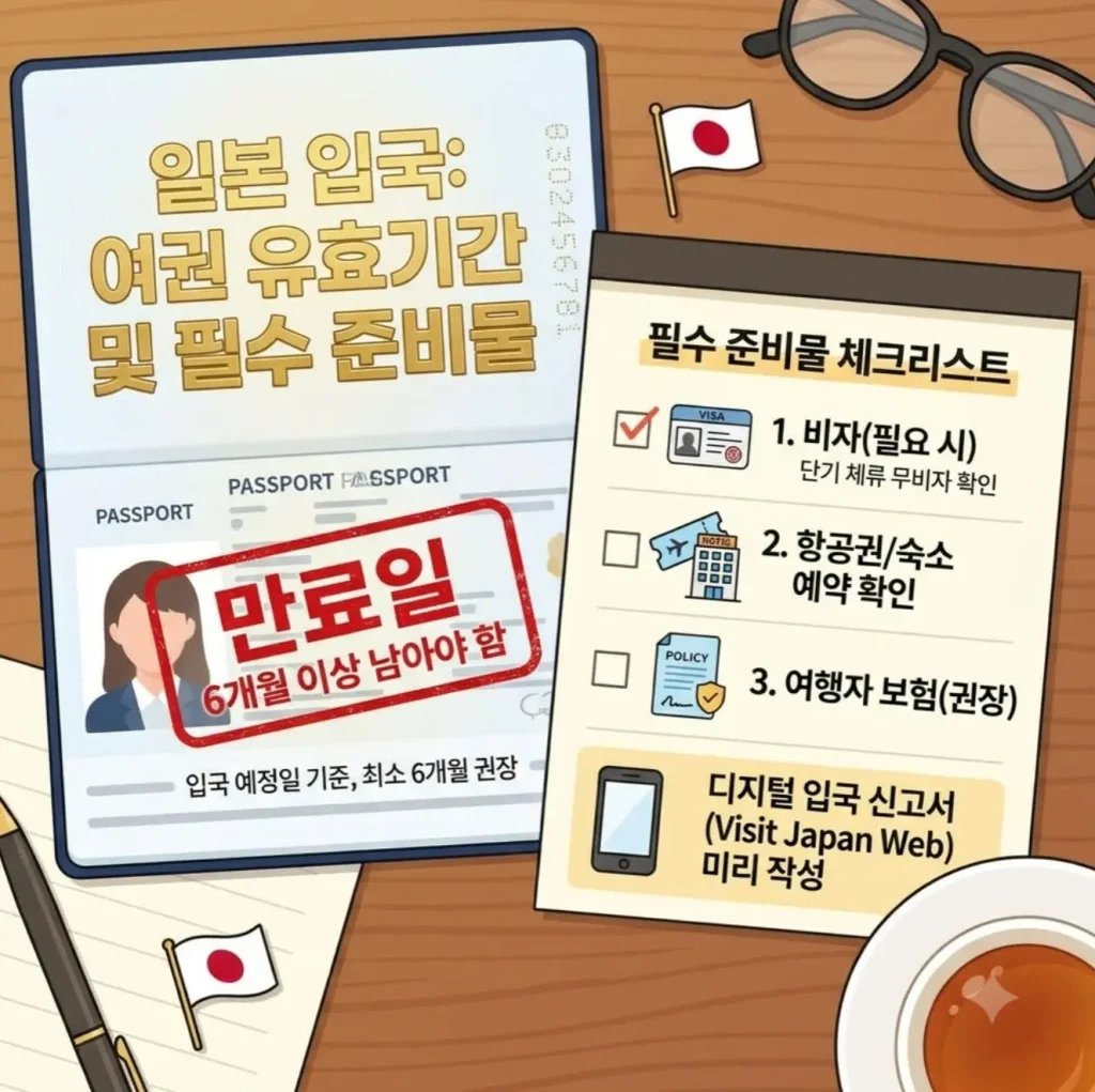 일본-입국-시-여권-유효기간