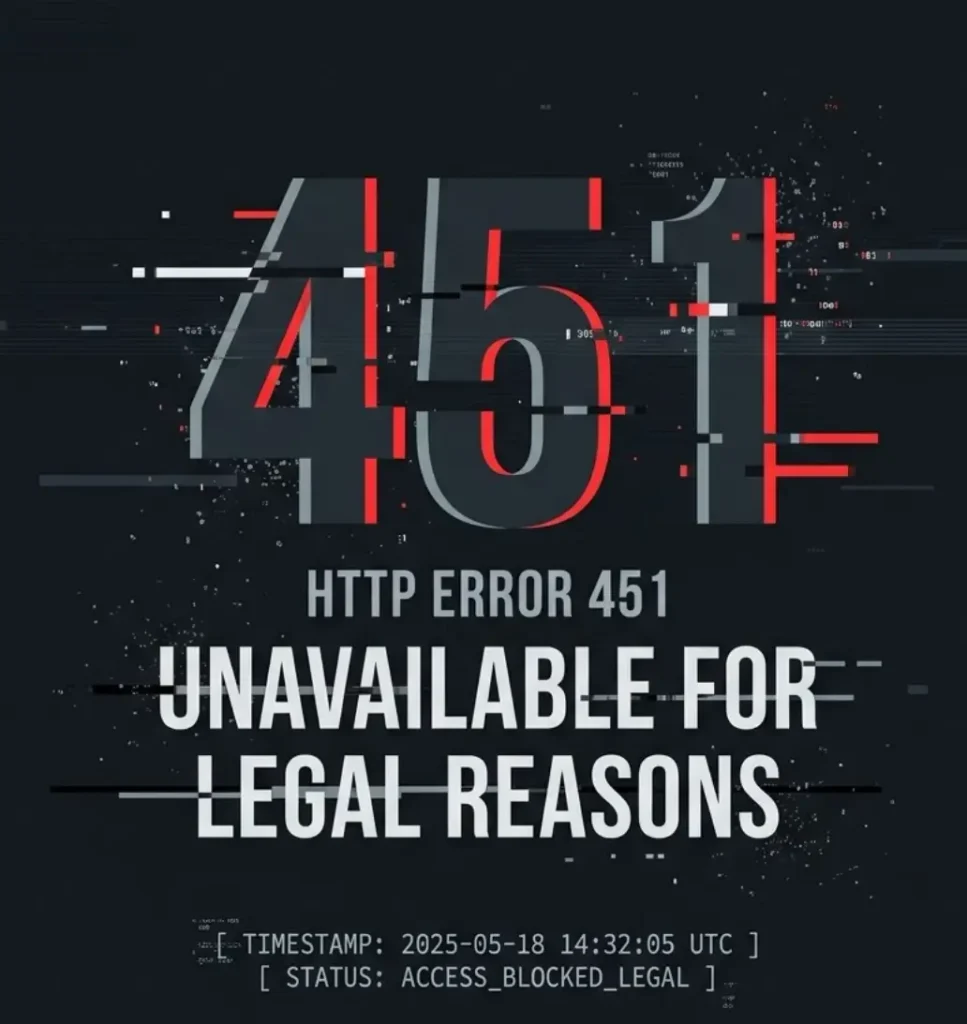 오류 HTTP 451 UTC